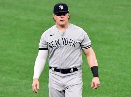 Luke Voit appeared in his first game with the New York Yankees this season after missing the start of the season recovering from knee surgery. (Image: AP)