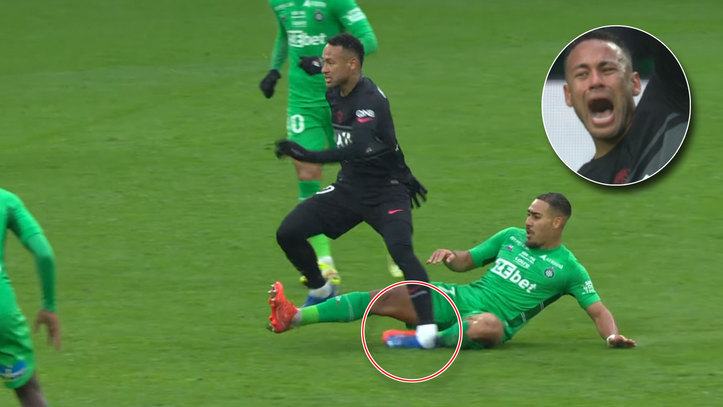 Neymar injury St. Etienne