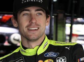 Ryan Blaney won at Talladega in 2019, and should be the top Ford on Sunday at the Geico 500. (Image: Getty)