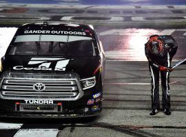 Three Cup series drivers, Chase Elliott, Kyle Larson, and Erik Jones will try and collect on the Kyle Busch bounty by downing the driver in a Truck series race this season. (Image: Getty)