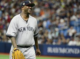 CC Sabathia of the NY Yankees celebrates a strike out against the Toronto Blue Jays. (Image: Getty)