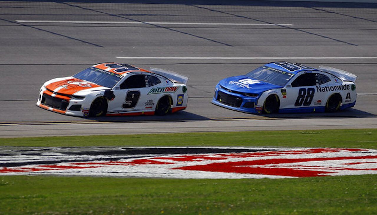 Chase Elliott and Alex Bowman 