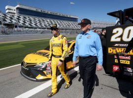 Owner Joe Gibbs, right, announced on Thursday that Erik Jones would not be returning to the team in 2021. (Image: Getty)