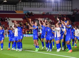 France qualified for their first-ever Euro semifinal after beating the Netherlands in extra-time. (Image: twitter/weuro2022)