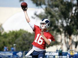 Los Angeles Rams quarterback Jared Goff wonâ€™t play in the teamâ€™s first preseason game, but already has the team in mid-season form. (Image: Getty)