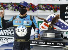 Kevin Harvick won on Saturday, and said he is a big fan of NASCARâ€™s Pocono doubleheader. (Image: AP)