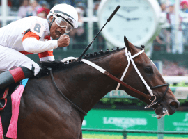 To Met Mile contender Mitole blitzes  the field to win Churchill Downs Handicap on Derby Day in Louisville. (Image: Churchill Downs)