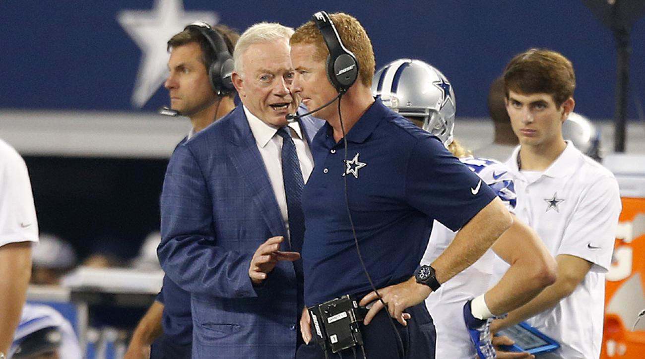 Jerry Jones and Jason Garrett