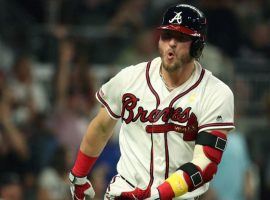 Josh Donaldson, former third basemen with the Atlanta Braves, celebrates a home run. (Image: AP)