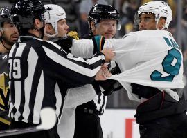 San Jose Sharks winger Evander Kane is facing a lawsuit by the Cosmopolitan of Las Vegas for an unpaid gambling debt. (Image: Getty)