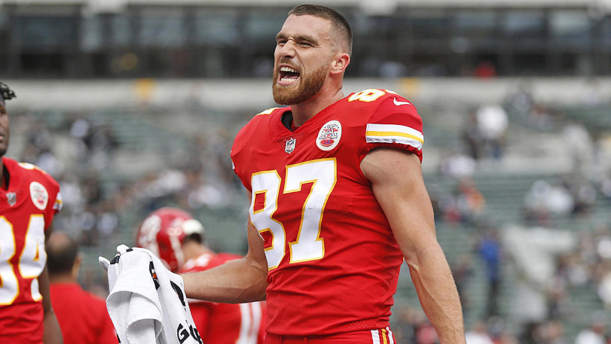 Travis Kelce Texans-Chiefs AFC Divisional Playoff game