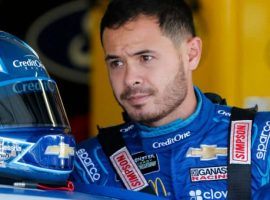 Kyle Larson was suspended indefinitely by Chip Ganassi Racing after using a racial slur during Sundayâ€™s iRacing event. (Image: Getty)