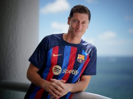 Robert Lewandowski's welcome event took place in Miami. (Image: fcbarcelona)