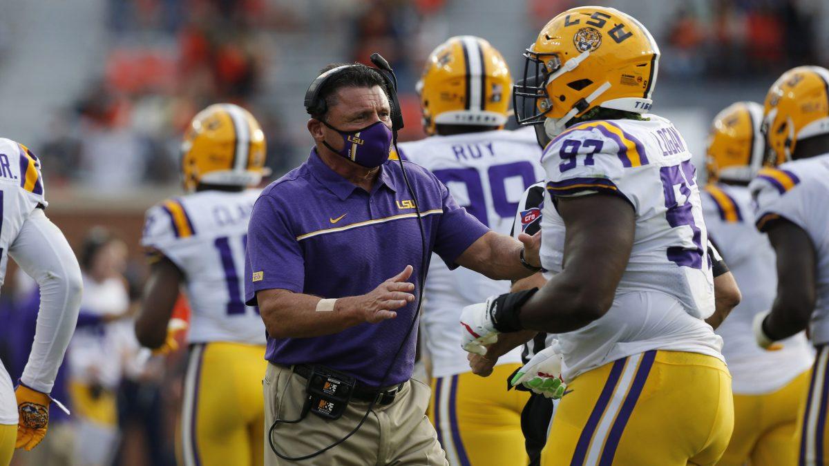 LSU head coach Ed Orgeron