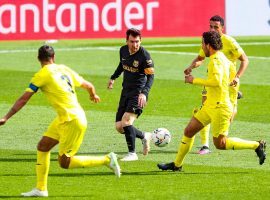 Leo Messi in action for FC Barcelona against Villarreal in the Spanish La Liga. (Image: Twitter / @FCBarcelona)