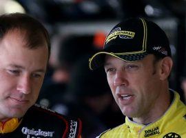 Ryan Newman, left, and Matt Kenseth both returned to racing after lengthy layoffs, and finished in the top 15 at Darlington Raceway. (Image: Getty)