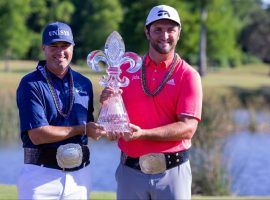 An unlikely pairing of Ryan Palmer and Jon Rahm won the Zurich Classic last Sunday. (Image: USA Today Sports)