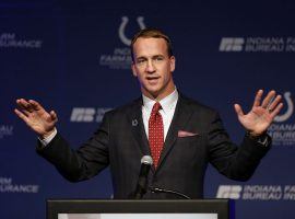 Though he hasnâ€™t expressed interest in the position, Peyton Manning is the favorite to become the new ESPN Monday Night Football analyst. (Image: USA Today Sports)