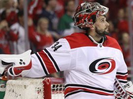 Carolina Hurricane goalie Petr Mrazek is one of six starters that is nursing an injury. (Image: Getty)