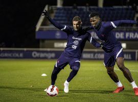 Paul Pogba retained his international status with France despite his fluctuant form at club level for Man. United. (Image: Twitter/equipedefrance)