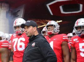 Ohio State coach Ryan Day has the Buckeyes No. 2 in the CFP Rankings, but the team is playing No. 8 Penn State on Saturday. (Image: USA Today Sports)