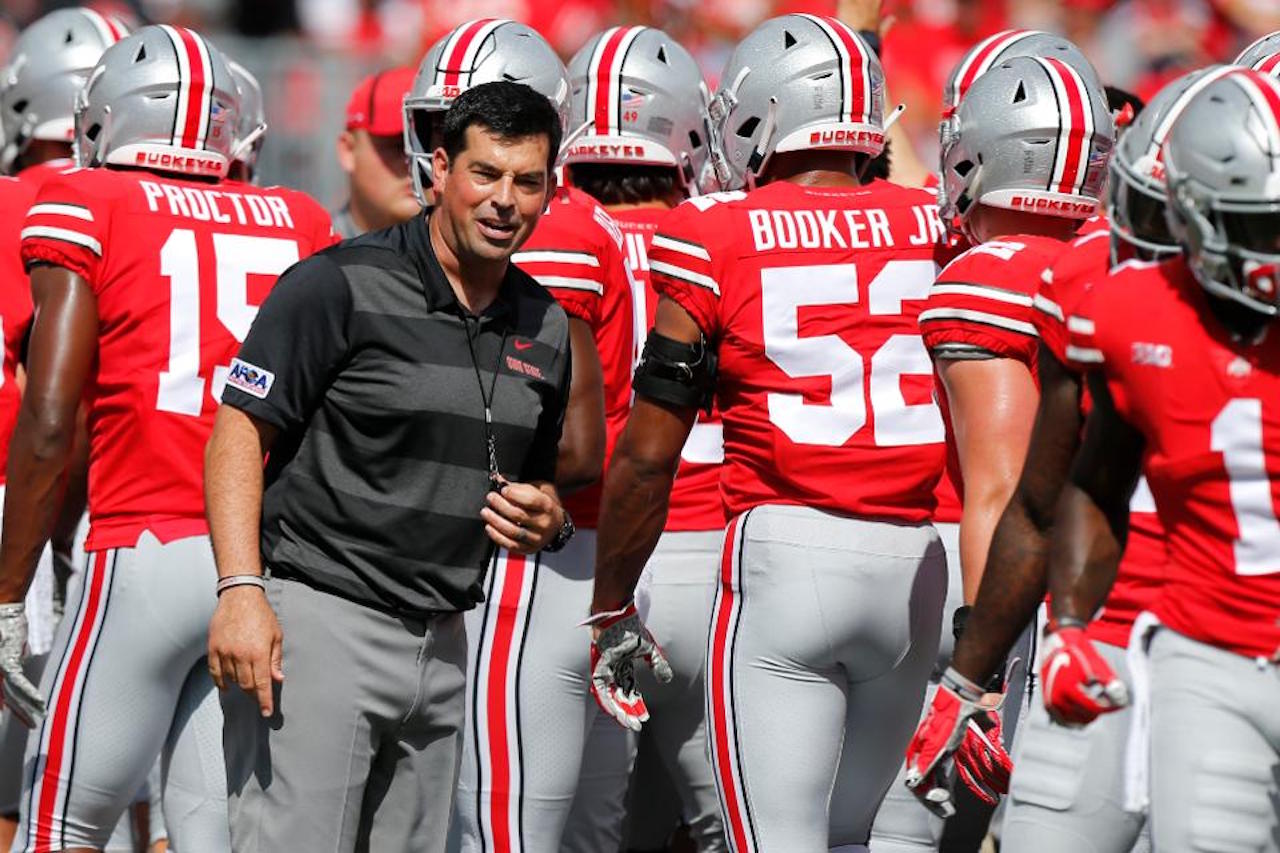 Ohio State football coach Ryan Day