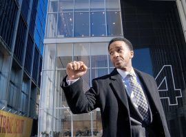 Andre Holland plays NBA agent Ray Burke in Steven Soderbergh's new film, "High Flying Bird." (Image: Netflix)