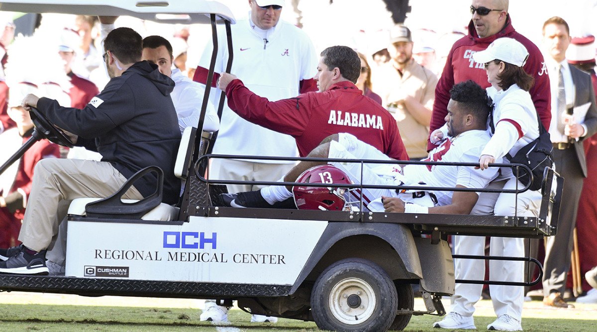 Alabama quarterback Tua Tagovailoa hip injury update