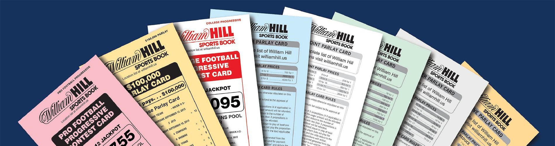 William Hill parlay cards